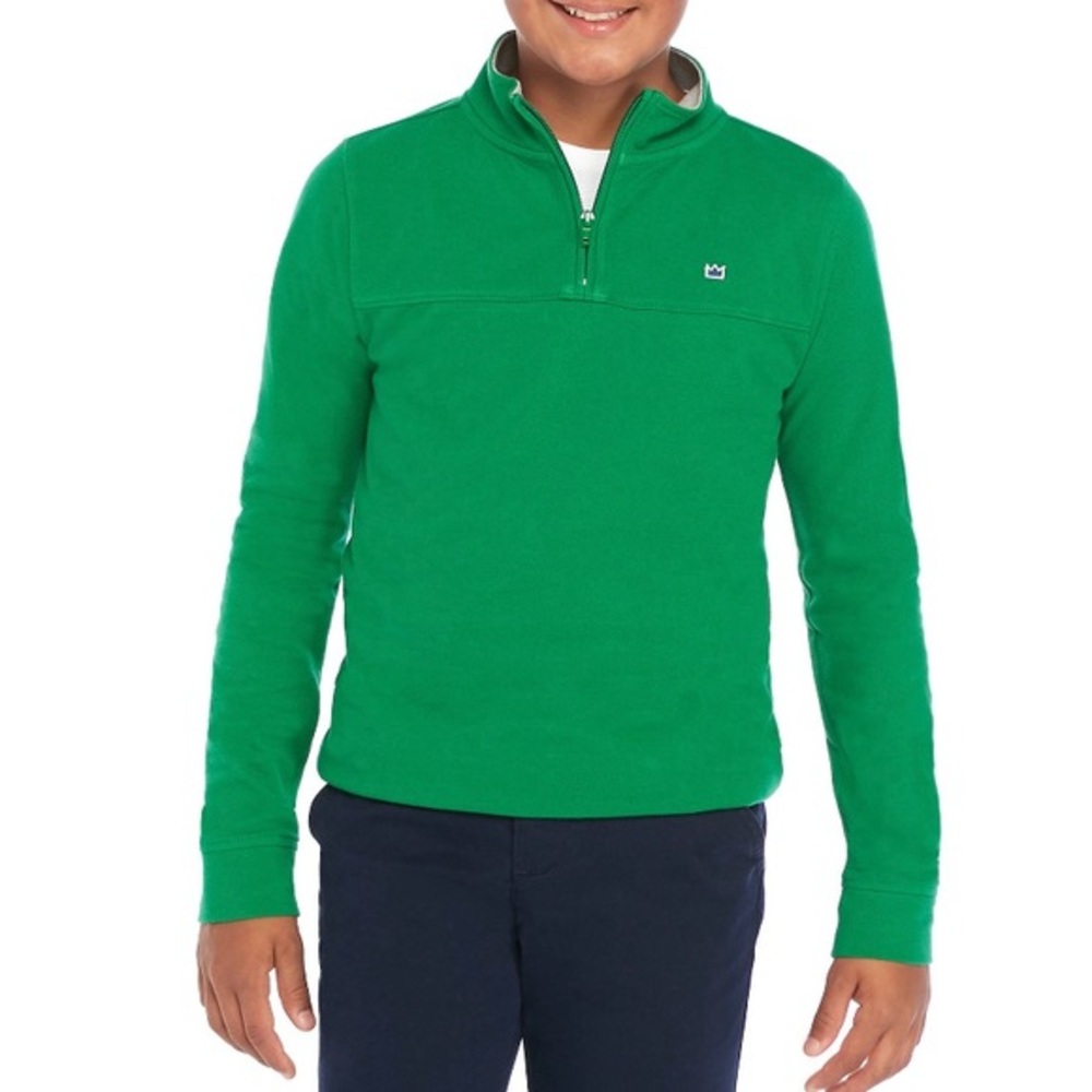NEW boy’s Crown and Ivy knit quarter zip pullover